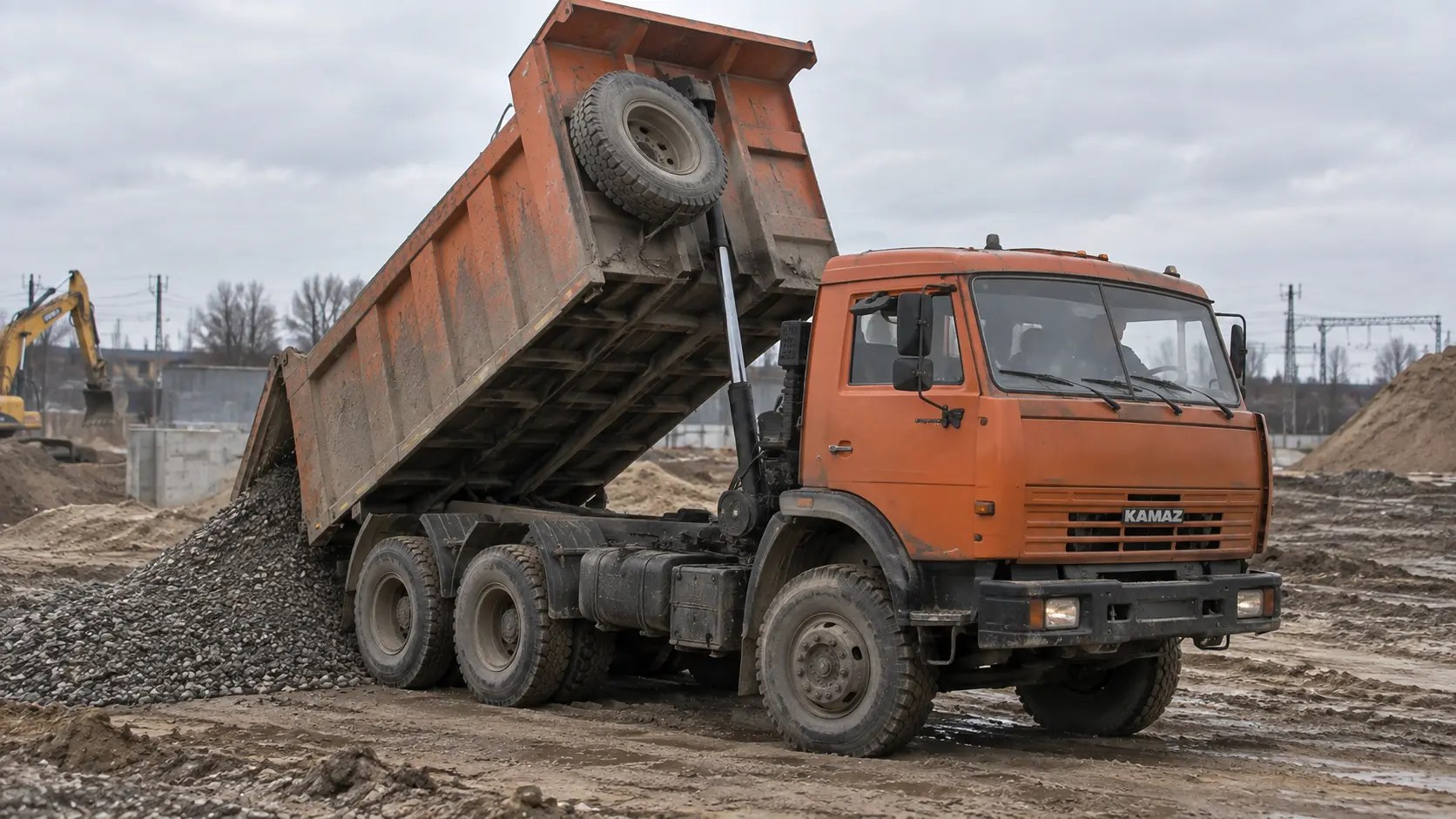 KamAZ pašizgāzēji